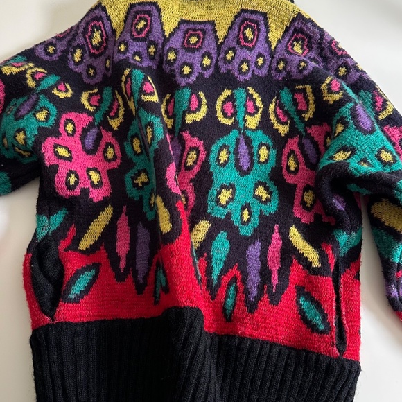 IB Diffusion Sweater 80s Colorful Wool Blend - Picture 7 of 8